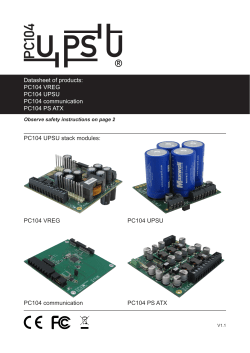 PC104 VREG, PC104 UPSU, PC104 communication, PC104 PS ATX
