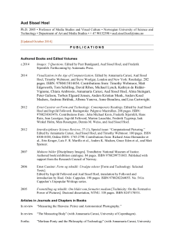 Printer Friendly Publication List (pdf)