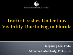 Traffic Crashes Under Low Visibility Due to Fog in Florida