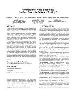 Are Mutants a Valid Substitute for Real Faults in Software Testing?