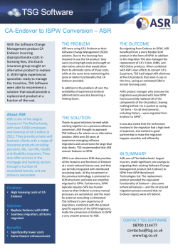 CA-Endevor to ISPW Conversion – ASR