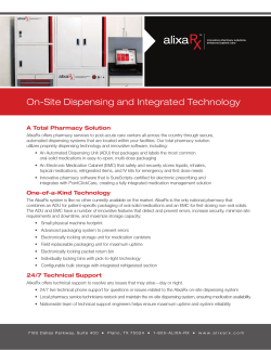 On-Site Dispensing and Integrated Technology