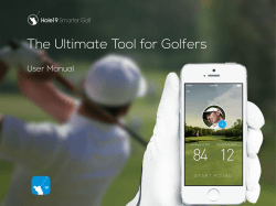 User Manual - Hole19 Smarter Golf