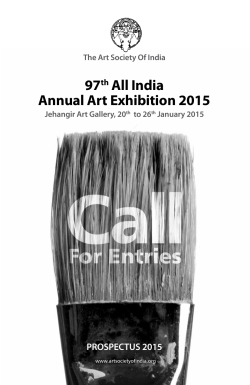 97th All India Annual Art Exhibition 2015 PROSPECTUS 2015