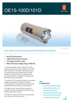 OE15-100D High Resolution Enhanced Monochrome CCD Camera