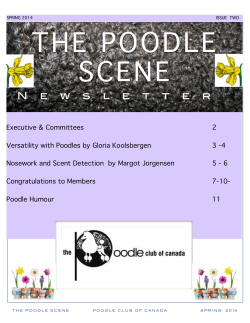 Spring 2014 - Poodle Club of Canada