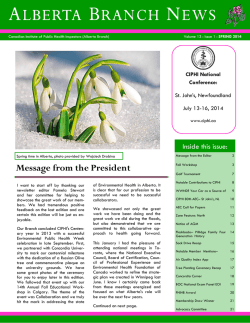 Issue 1 - CIPHI Alberta
