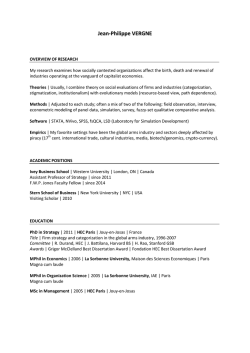 Download Curriculum Vitae (PDF) - Richard Ivey School of Business