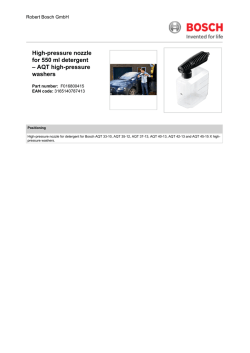 High-pressure nozzle for 550 ml detergent &ndash; AQT high