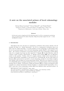 A note on the associated primes of local cohomology modules