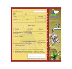 AIPL Customer Application Form - Arogya India Projects Limited