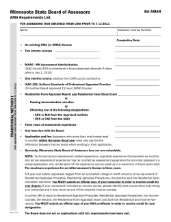 AMA Requirements - Minnesota Department of Revenue