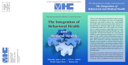 The Integration of Behavioral Health and Medical Health