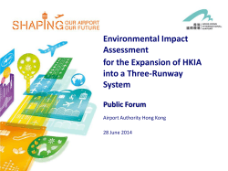 Public Forum on the EIA for the 3RS – Presentation Material