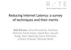 Reducing Internet Latency: a survey of techniques and