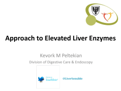 Approach to Elevated Liver Enzymes