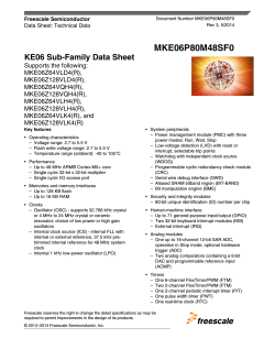 KE06 Sub-Family - Data Sheet