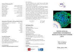 Programma - Fondazione ITT