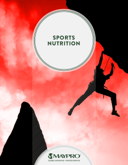 SPORTS NUTRITION - Maypro Industries