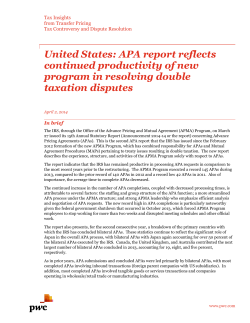 APA report reflects continued productivity of new program in