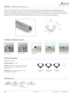 ALU-45 Extruded aluminum profile