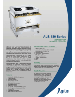 Agilis 400 Watt C-Band BUC ALB-180 Series