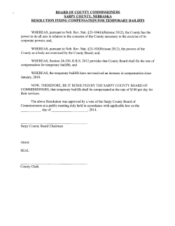 board of county commissioners sarpy county. nebraska resolution