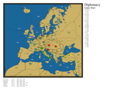 Diplomacy Map (1900, designed by Baron M. Powell)