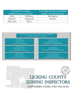 Licking County Zoning Inspectors