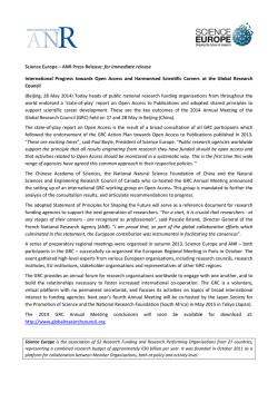 International Progress towards Open Access and