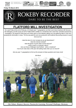 March 7th 2014 - Rokeby School