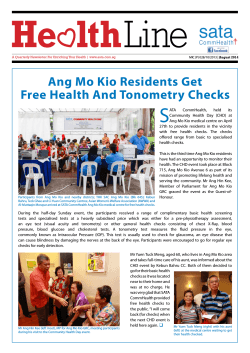 Ang Mo Kio Residents Get Free Health And Tonometry Checks