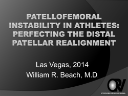 Patellofemoral ICL - Orthopaedic Summit 2014
