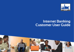 ABC BANK_Internet Banking Customer user guide