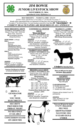 Jim Bowie Livestock Show