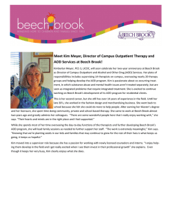 Meet Kim Meyer, Director of Campus Outpatient Therapy and AOD
