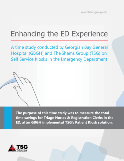 Enhancing the ED Experience