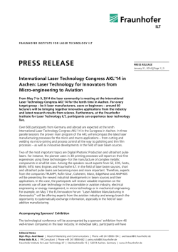 PRESS RELEASE