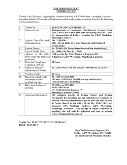 Download NIT - Northern Railway