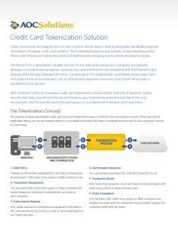 Credit Card Tokenization Solution