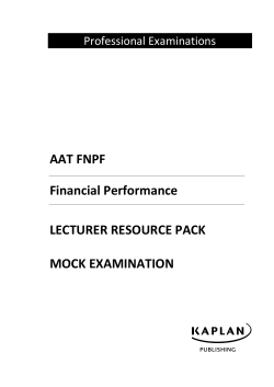 05 AAT FNPF LRP Mock Exam Qs