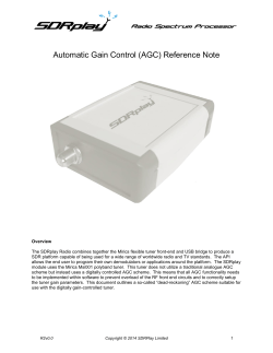 Automatic Gain Control (AGC) Reference Note
