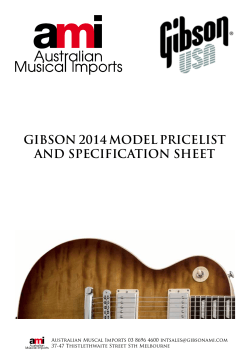 AMI Gibson Catalogue - Australian Music Imports