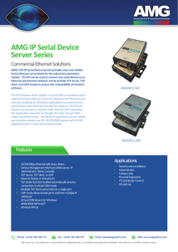 AMG IP Serial Device Server Series
