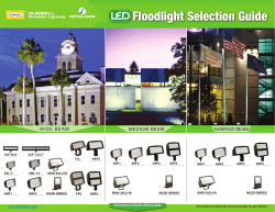 LED Floodlighting Selection Guide
