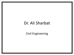 Dr. Ali Sharbat - Cal Poly Pomona
