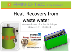 heat recovery - RAIN-O-TEC