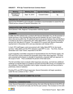 Item-2g Memo RTA Ajo Tranist Services Contract