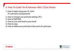 How to Guide iR ADV 400i