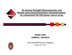 Air-Kerma Strength Measurements and Monte